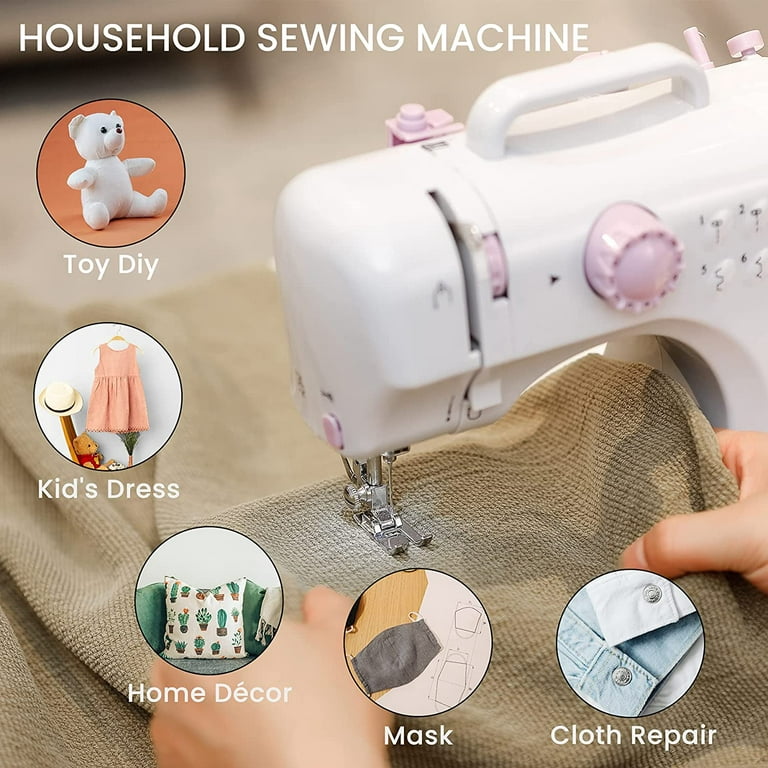 MikaSew Mini Sewing Machine with a 12-Stitch Feature - Vysta Home