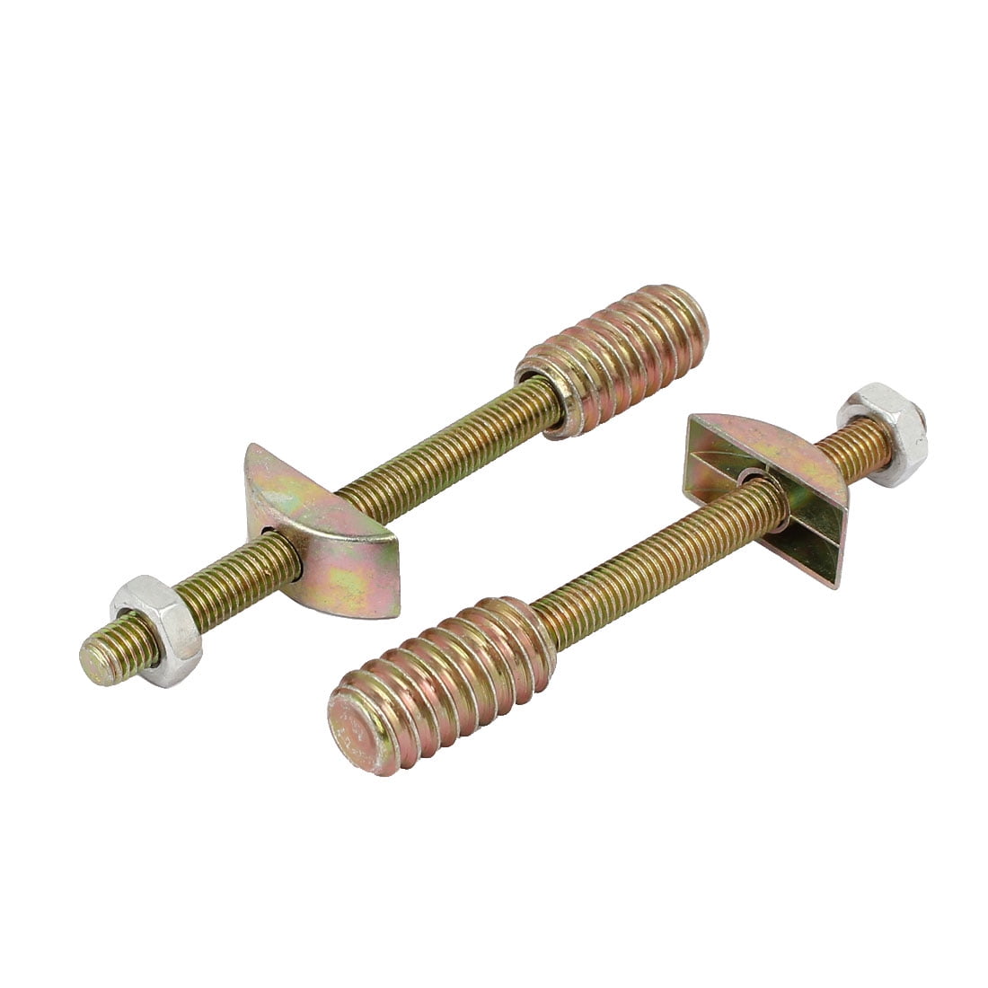 Furniture Hardware Metal HalfMoon Nut Connecting Fitting Bronze Tone