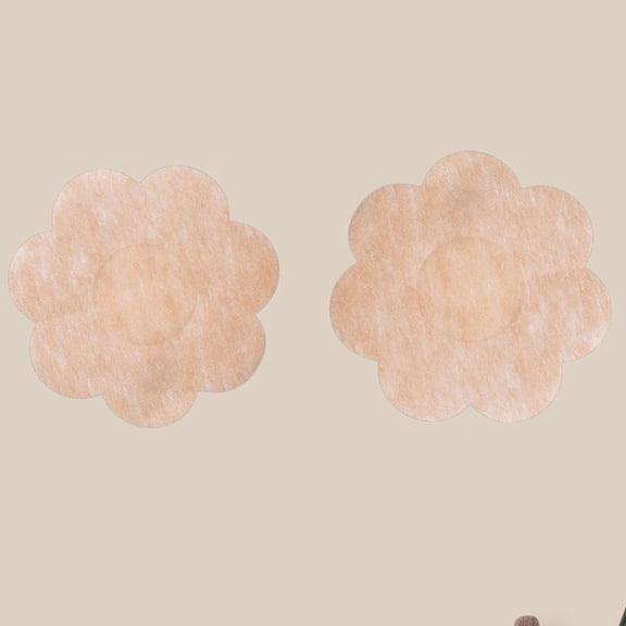 Disposable Non Woven Ultra Thin Breathable Anti Bump Nipple Stickers Invisible Skin Color Breast Petals