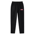 thumbnail image 3 of Fengqque Plus Size Pants for Men, Casual Drawstring Elastic Waist Straight Leg Solid Color Loose Fit Sweatpants with Pockets Black-A XL(XL), 3 of 3