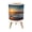 Color 2, variant on Small Trash Can with Lid Hand drawn whimsical organic vertical lines stripes 1.8 Gallon Dog Proof Trash Can Round Garbage Can Waste Bin Wastebasket for Bathroom Bedroom Living Room