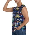 thumbnail image 3 of Easygdp Sea Inhabitans and Herb Men's Breathable Tank Tops Sleeveless Sporty T Shirts for Basketball, Mountaineering, Bodybuilding -X-Large, 3 of 8