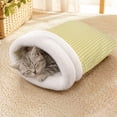 thumbnail image 5 of Cat Winter Sleeping Bag Soft Plush Large Self Warming Bed Cave, Warm Pet Mat Sack for Indoor Cats Small Dogs, Washable Cozy Snuggle Pouch, 5 of 5
