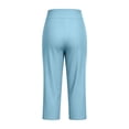 thumbnail image 6 of Maean Womens Capris Pants Yoga Workout Gym Exercise Pant Casual Elastic High Waist Trousers with Pockets, 6 of 7