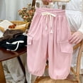 thumbnail image 6 of shoper Girls Cargo Pants Casual Joggers With Pockets Comfortable Kids Athletic Trousers For Play And Everyday Wear Durable Soft Stretch Fabric Pink, 6 of 9