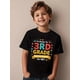 thumbnail image 3 of Girls & Boys Back To School Ready Cotton Graphic Tees, Back To School Clothes Girls, Black Summer Shirts With Colorful Print, Gift For First Day of School, Round Neck Short Sleeve T-Shirt, 3 of 7