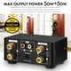 thumbnail image 4 of Amplificador Digital Bluetooth, amplificador de Audio HiFi Bluetooth 5,0 receptor AUX USB TF entrada de altavoces 50Wx2 para sistema Soledad Amplificador Bluetooth estéreo, 4 of 8