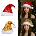 thumbnail image 1 of Gorro Navideño con Lentejuelas para Adultos y Niños, Gorro Navideño para Mascotas, Gorro Navideño, Productos Navideños, Regalos Navideños, 1 of 7