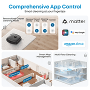 eufy Robot Vacuum Omni E28, HydroJet System , Portable Deep Cleaner, Turbo Suction, DuoSpiral™ Detangle Brushes, CornerRover™ Arm