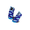 Blue Fish Print, variant on Watelves Kids Water Shoes Quick-Dry Non-Slip Barefoot Aqua Socks for Beach Swim Pool