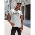 thumbnail image 2 of Classic Black Nasa Typography Men T-Shirt, Male Medium, 2 of 4