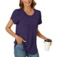 thumbnail image 5 of Fiudx Camisetas para Mujer Blusa de Manga Corta Estampada a La Moda para Mujer, Blusas Informales con Cuello Redondo, 5 of 6