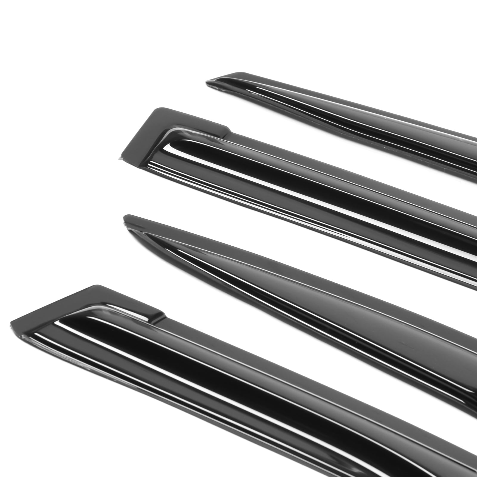 IKON MOTORSPORTS Tape on Outside Mount Window Visor Compatible With 2012-2015 Honda Civic Sedan