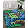 thumbnail image 3 of Ahgly Company Machine Washable Indoor Rectangle Transitional Mint Green Area Rugs, 5' x 8', 3 of 7