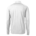 thumbnail image 3 of Men's-Cutter & Buck  White New England Revolution Adapt Eco Knit Stretch Recycled Raglan Quarter-Zip Pullover Top, 3 of 3
