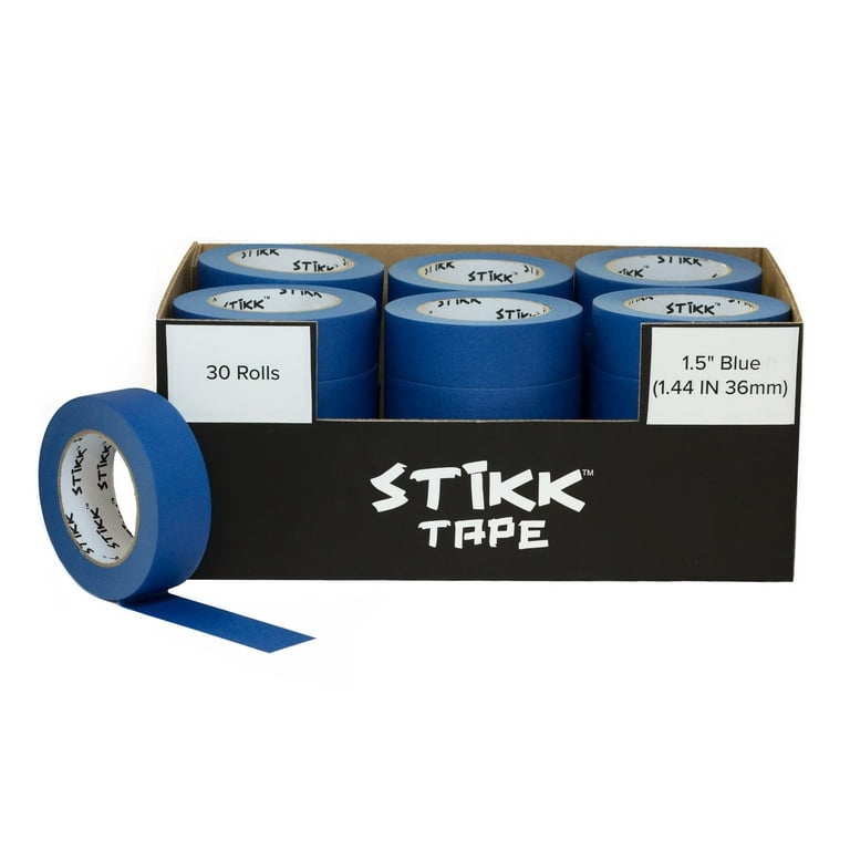 SEBETOW 10 Rolls Painters Tape 2 inch Bulk Painter Tape Blue Wide Roll, Blue Masking Tape, 2 Inches x 55 Yards for General Purpose Wall Painting