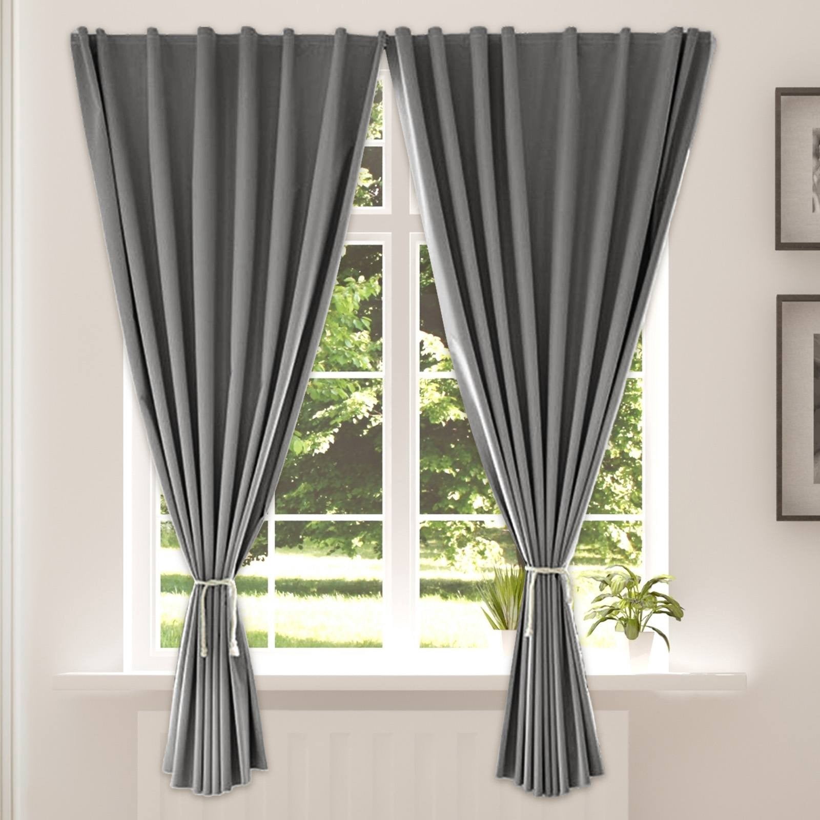 Outdoor Curtains for Patio Waterproof, 2 Panel Self Adhesive Curtains Blackout Curtains with Ropes, Light Blocking Curtains Shade, Porch Drapes Gazebo Curtains Outdoor Privacy Curtains, 59x79in Pink