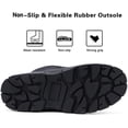 thumbnail image 4 of Botas de invierno ALEADER - Botas de nieve impermeables para hombre, color negro, 4 of 6