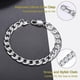 thumbnail image 5 of Collares simples de cadena de eslabones cubanos de acero inoxidable para hombre, joyería masculina, regalos de Color dorado sólido, pulsera cubana de molienda de seis lados, 5 of 5