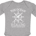 thumbnail image 4 of Inktastic Ocean is Calling Cute Nautical Octopus Boys or Girls Long Sleeve Baby Bodysuit, 4 of 5