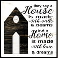 thumbnail image 2 of Set Of Two House Or Blessing Black Framed Print Wall Art, 2 of 3