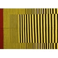 thumbnail image 1 of Ahgly Company Machine Washable Indoor Rectangle Abstract Yellow Contemporary Area Rugs, 8' x 10', 1 of 4