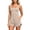 Khaki, variant on Naotn Two-piece Workout Sets for women Summer Casual Sleeveless Tank Top and Shorts Comfy Soft Colorblock Ribbed Set