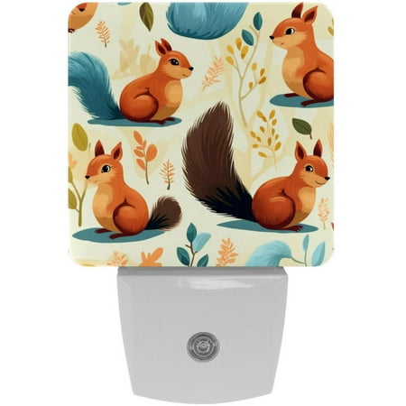 

Squirrel LED Square Night Lights - Stylish and Energy-Efficient Lighting Solution for Your Room - for Nighttime Illumination and Ambiance