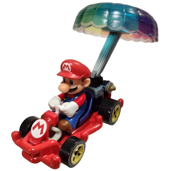 Hot Wheels Mario Kart Pipe Frame   Parachute Glider Mario Diecast Car (No Packaging)