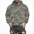 thumbnail image 6 of Womens Camo Hoodies Oversized Maple Leaf Fleece Pullover Sweatshirts Long Sleeve Unisex Mens Shirts Tops, 3XL Camouflage, 6 of 7