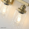 thumbnail image 6 of ACE-LIGHTS,Golden 4-Light Vanity Light with Clear Glass Shades(Bulbs Not Included),Bathroom Wall Fixture for Bathroom,Dressing room,Living Room,Bedroom(Golden), 6 of 10