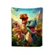 thumbnail image 2 of Cartoons Dinosaur Print Flannel Fleece Throw Blanket Soft Cozy Decorative Blanket For Home Bedroom Sofa, 2 of 6