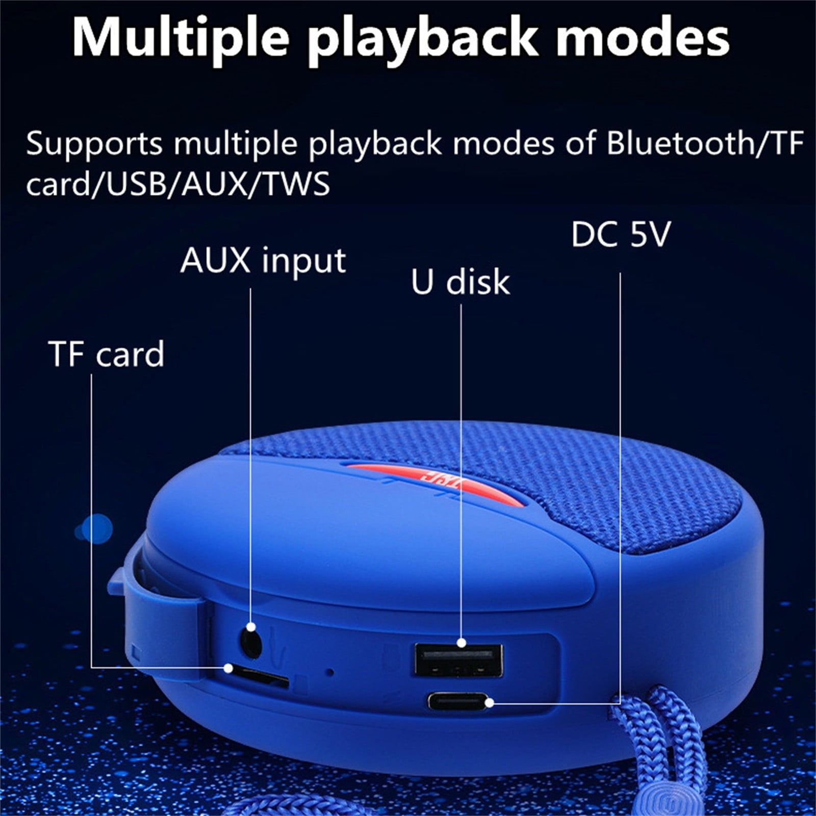 Bluetooth Earbuds Headset – Wireless Bluetooth Speaker Wireless Earphone Two-in-One Stereo Hands- Earbuds