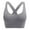 Gray_AF06, variant on Support Sports Bras for Women Strappy Cross back Padded Tops for Gym Training - Full Coverage Bras Black 34