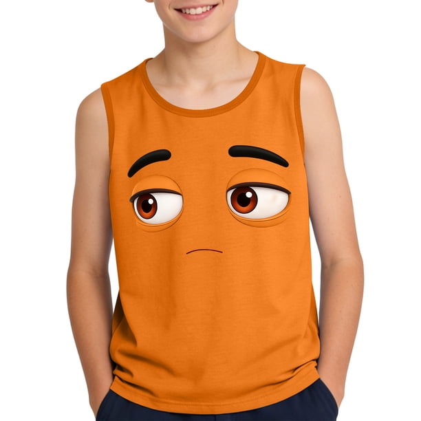 Camisola de Niños Pequeños 3-15 Años sin Mangas Tela Suave Impresión Gradiente para el Uso Casual Y Ocasiones Especiales