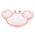 thumbnail image 4 of Fyydes Crab Suction Plate with Suction Cup Base Silicone Divided Plate Easy Scooping Eco Friendly for Most Tables High Chair,Toddler Suction Plates,Silicone Plate Baby Suction, 4 of 7