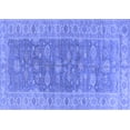 thumbnail image 1 of Ahgly Company Machine Washable Indoor Rectangle Oriental Blue Traditional Area Rugs, 5' x 8', 1 of 4