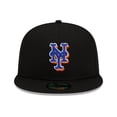thumbnail image 2 of Gorra New York Mets New Era negra auténtica 59FIFTY ajustada, 2 of 6