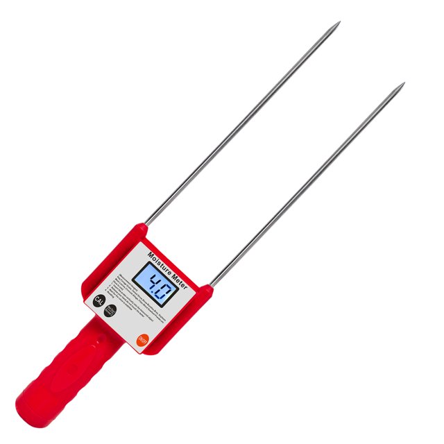 3-80% Portable Hay Moisture Meter for Cereal Straw,bran, Forage Grass, Leymus chinensis, Emperor Bamboo Grass, Testing Fibre ,Accurately Measure