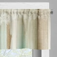 thumbnail image 3 of Ambesonne Farmhouse Valance Pack of 2, Oriental Art Lace Pattern, 42"X18", Pale Seafoam Pale Tan, 3 of 5