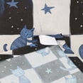 thumbnail image 3 of Yayeee Tapestry Wall Hanging for Bedroom 60" x 51" Living Room Home Wall Art Decor, Blue Cat Stars, 3 of 7
