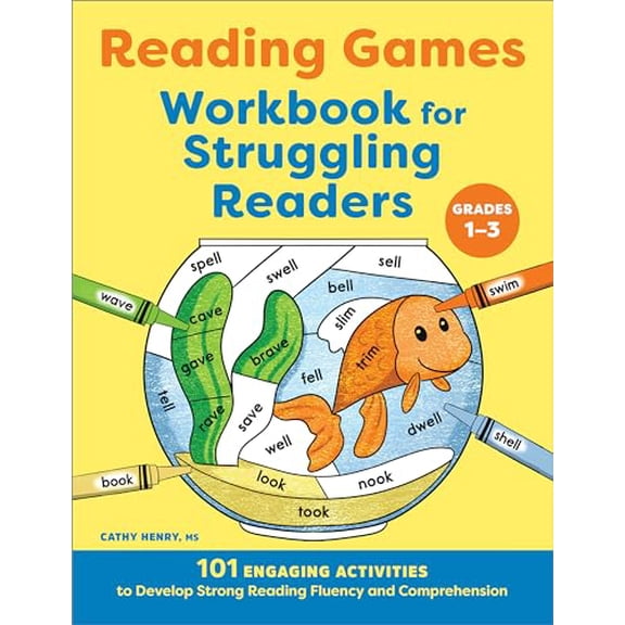 Pre-Owned Reading Games Workbook for Struggling Readers: 101 Engaging Activities to Develop Strong Reading Fluency and Comprehension, 9781685399696, 168539969X, Paperback, Workbook edition