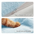 thumbnail image 5 of allisandro Calming Furniture Protector Dog Bed with Soft Neck Bolster, Waterproof Faux Fur Couch Cover with Removable Cover, 32 x 30 x 5 Inches, Blue, 5 of 5