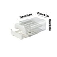 thumbnail image 3 of Fiudx Caja para Guardar Huevos, Diseño de Doble Capa, Organizador para Refrigerador Que Ahorra Espacio, Antivuelco y Ventilado, Plástico Duradero, Organizador de Cocina, Tamaño 33,7 X 27 X 15 Cm, 3 of 6