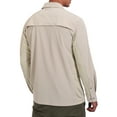 thumbnail image 3 of Little Donkey Andy Men's Stretch Quick Dry Water Resistant Outdoor Shirts UPF50+ for Hiking, Travel, Camping Khaki Size M, 3 of 7