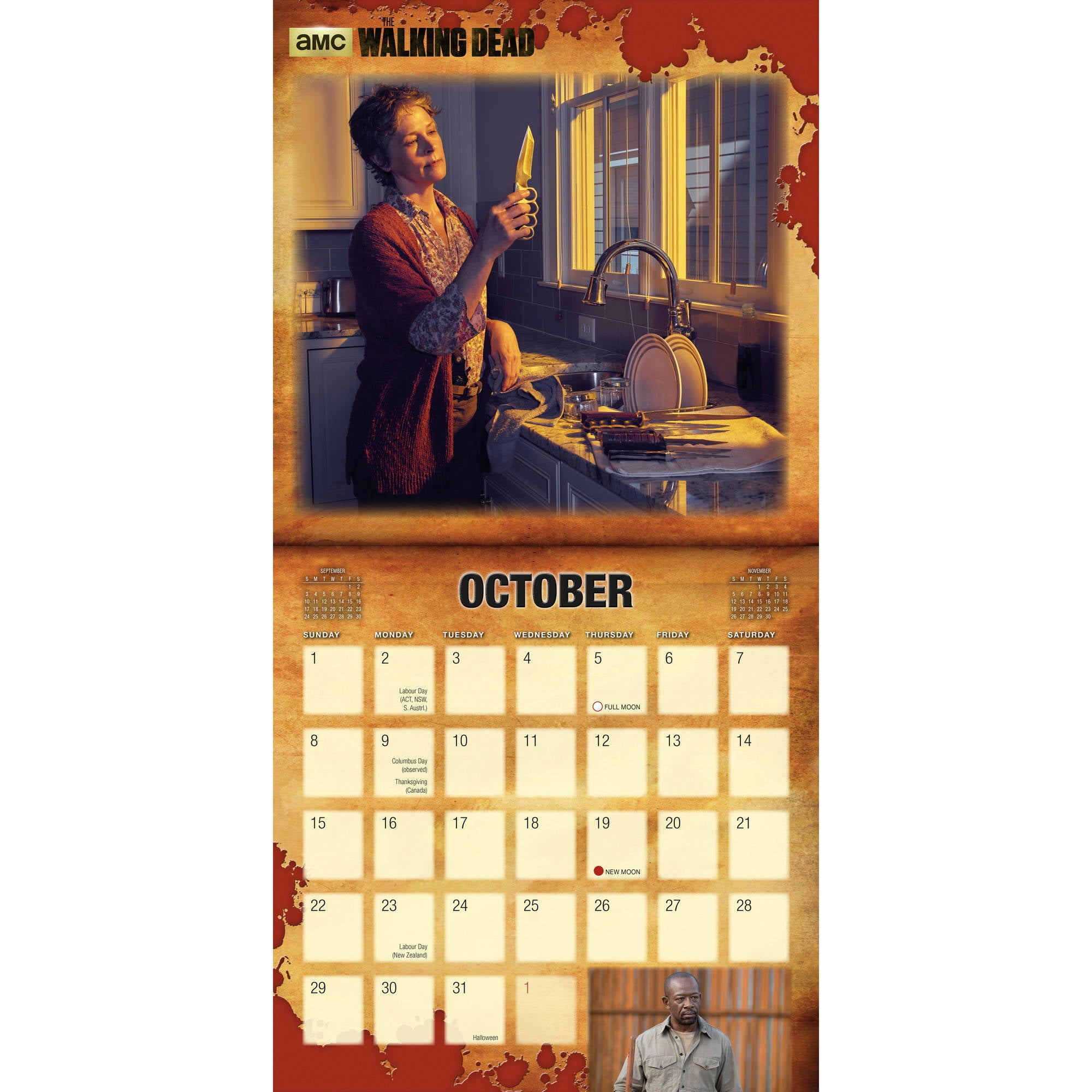 Sellers Publishing Walking Dead Wall Calendar Multi Color Walmart Com Walmart Com