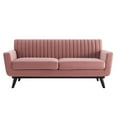 thumbnail image 3 of Modway Engage Channel Tufted Performance Velvet Loveseat in Dusty Rose, 3 of 7