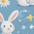 thumbnail image 4 of Yayeee Shower Curtain with Hooks 72"x72" Waterproof Fabric Bathroom Hanging Decor, Cartoon Easter Bunnies, 4 of 5