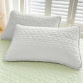 thumbnail image 6 of Pillow Covers,Soft Sweatproof Comfortable Pillow Case for Sleeping | Waterproof Quilted Breathable Stain Resistant Pillowcase | Bedroom Bedding,29.1x18.9 Inch,White, 6 of 7