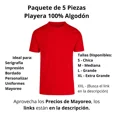 thumbnail image 3 of Playeras De Hombre Manga Corta Pack 5 Piezas Mayoreo Lisas, 3 of 6
